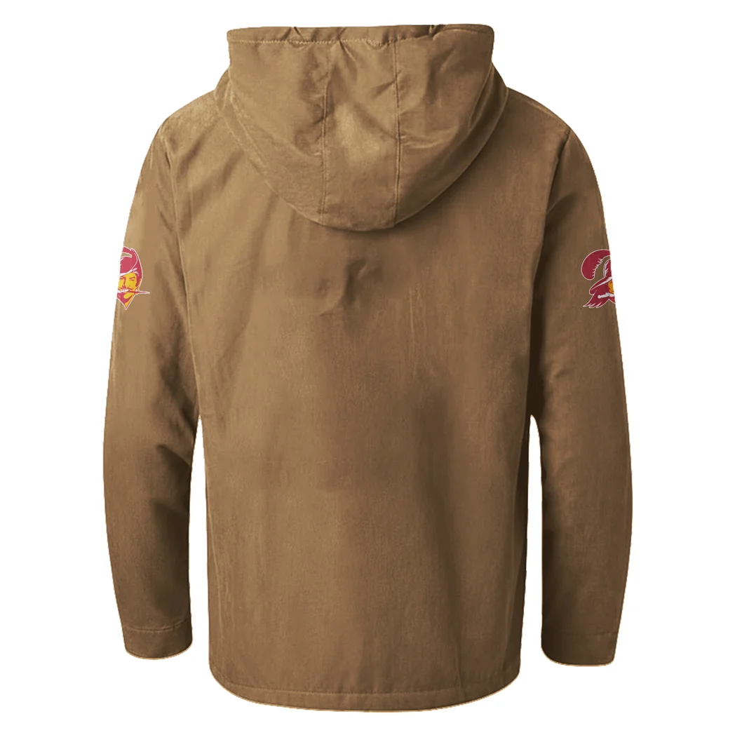 Fan Squad Flannel Hoodie, Fan Squad Flannel Hoodie HVN1465TB - Camel - Image 3