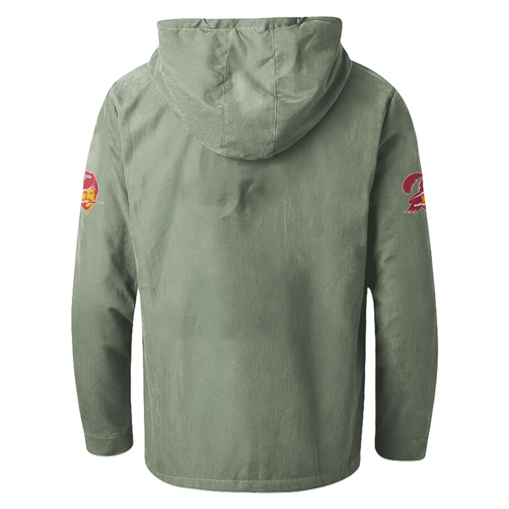 Fan Squad Flannel Hoodie, Fan Squad Flannel Hoodie HVN1465TB - Light Green - Image 3