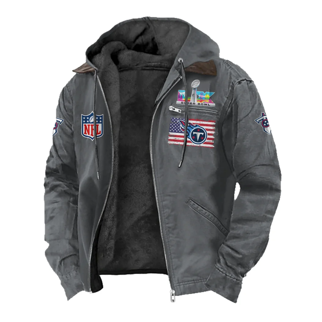 Volunteer Fans Flannel Hoodie, Everyday Game Fan Hoodie HVN1465TT - Gray - Image 2