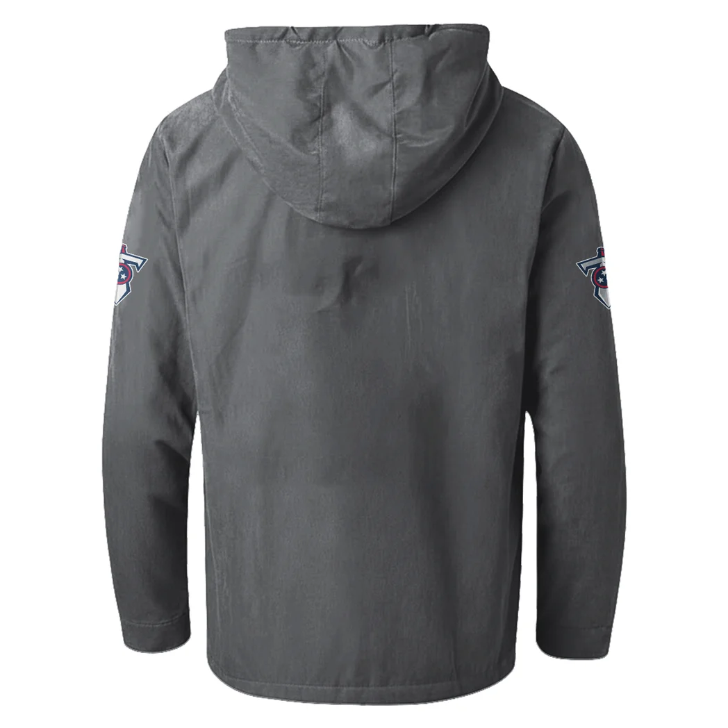 Volunteer Fans Flannel Hoodie, Everyday Game Fan Hoodie HVN1465TT - Gray - Image 3