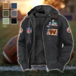 Red Crew Flannel Hoodie, Warm Sport Spirit Hoodie HVN1465WC - Black