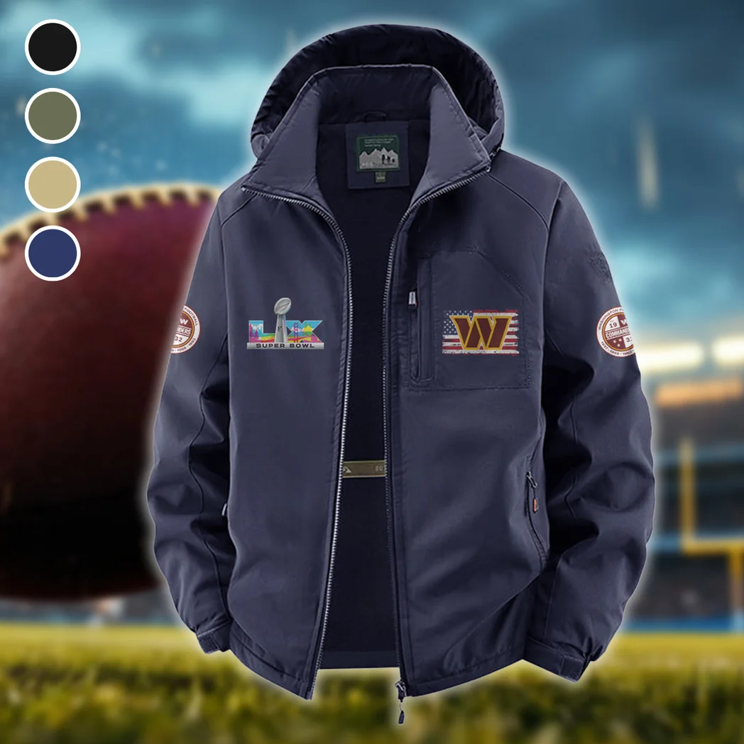 Red Crew Fleece Windbreaker Jacket, Outdoor Activity Defense HVN1465WC - Navy