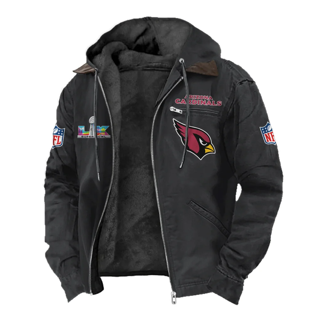 Winged Pride Flannel Hoodie, Sport Fan Flannel Hoodie HVN1466AC - Black - Image 2