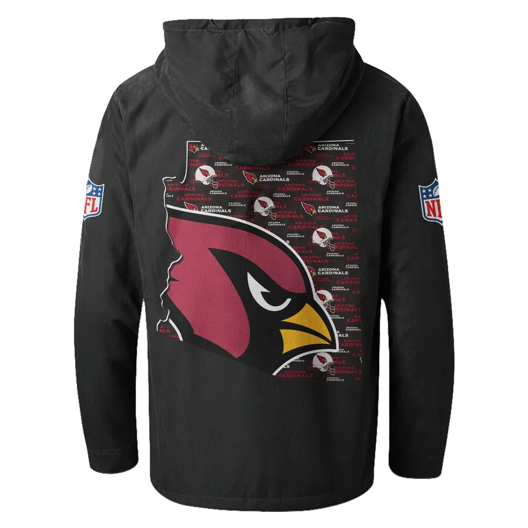 Winged Pride Flannel Hoodie, Sport Fan Flannel Hoodie HVN1466AC - Black - Image 3
