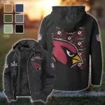 Winged Pride Flannel Hoodie, Sport Fan Flannel Hoodie HVN1466AC - Black