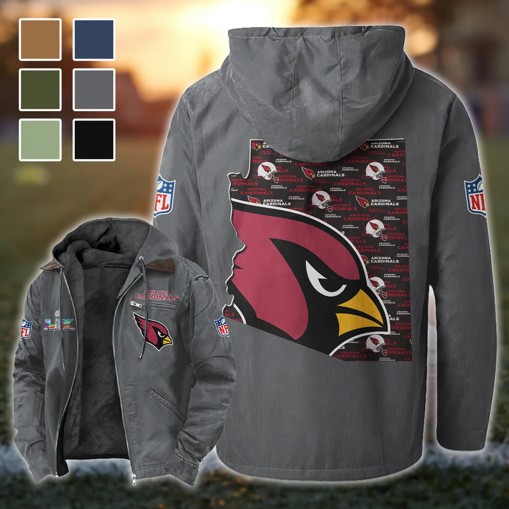 Winged Pride Flannel Hoodie, Sport Fan Flannel Hoodie HVN1466AC - Gray