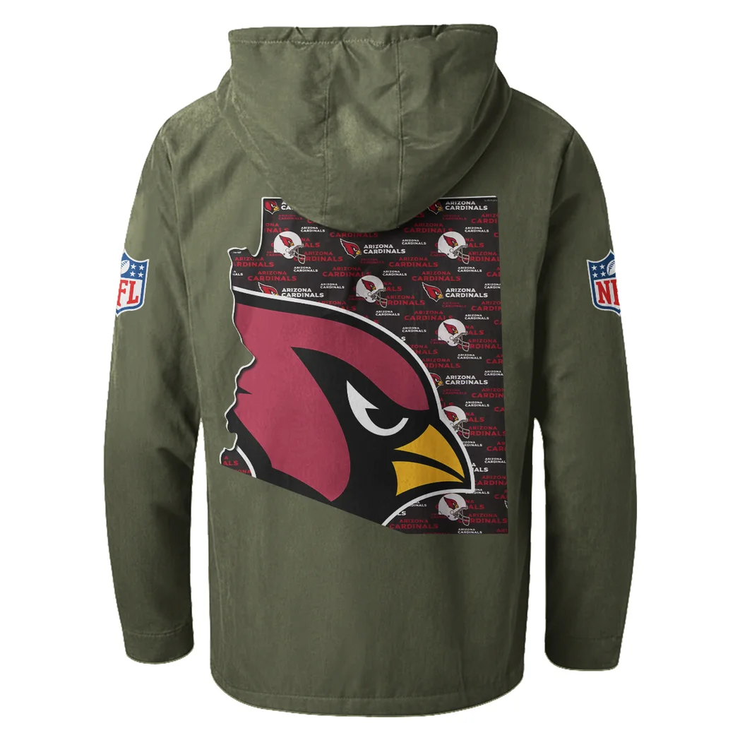 Winged Pride Flannel Hoodie, Sport Fan Flannel Hoodie HVN1466AC - Green - Image 3