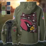 Winged Pride Flannel Hoodie, Sport Fan Flannel Hoodie HVN1466AC - Green