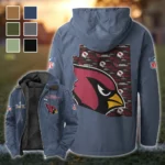 Winged Pride Flannel Hoodie, Sport Fan Flannel Hoodie HVN1466AC - Navy Blue