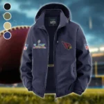 Winged Pride Fleece Windbreaker Jacket, Thermal Wind-Stop Jacket HVN1466AC - Navy