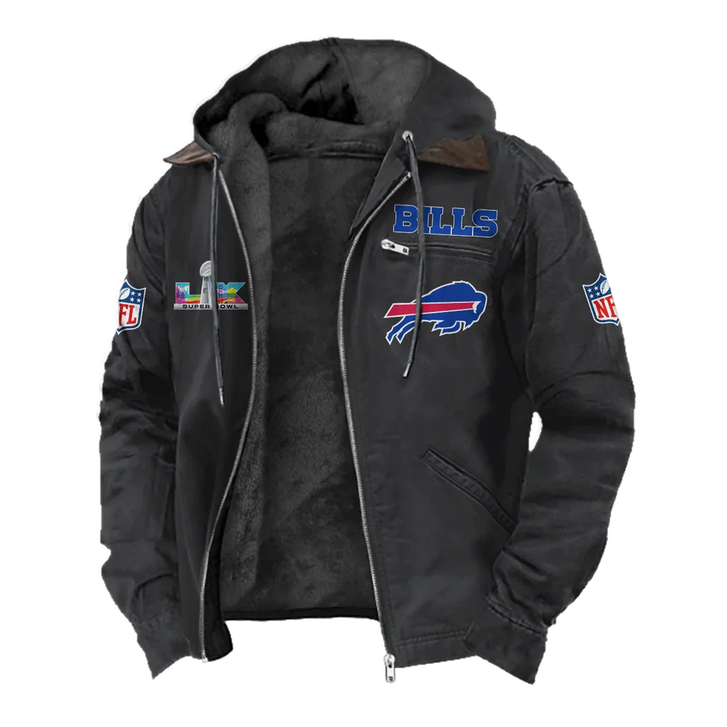 Charge Pride Flannel Hoodie, Athletic Spirit Fan Hoodie HVN1466BB - Black - Image 2