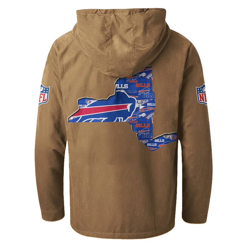 Charge Pride Flannel Hoodie, Athletic Spirit Fan Hoodie HVN1466BB - Camel - Image 3