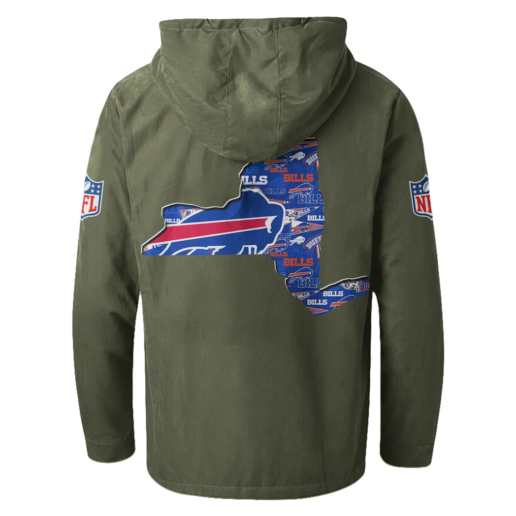Charge Pride Flannel Hoodie, Athletic Spirit Fan Hoodie HVN1466BB - Green - Image 3