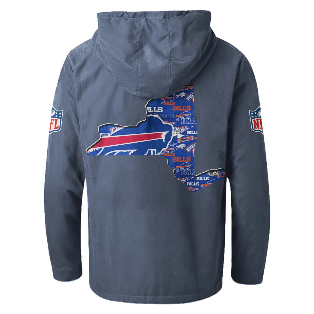 Charge Pride Flannel Hoodie, Athletic Spirit Fan Hoodie HVN1466BB - Navy Blue - Image 3