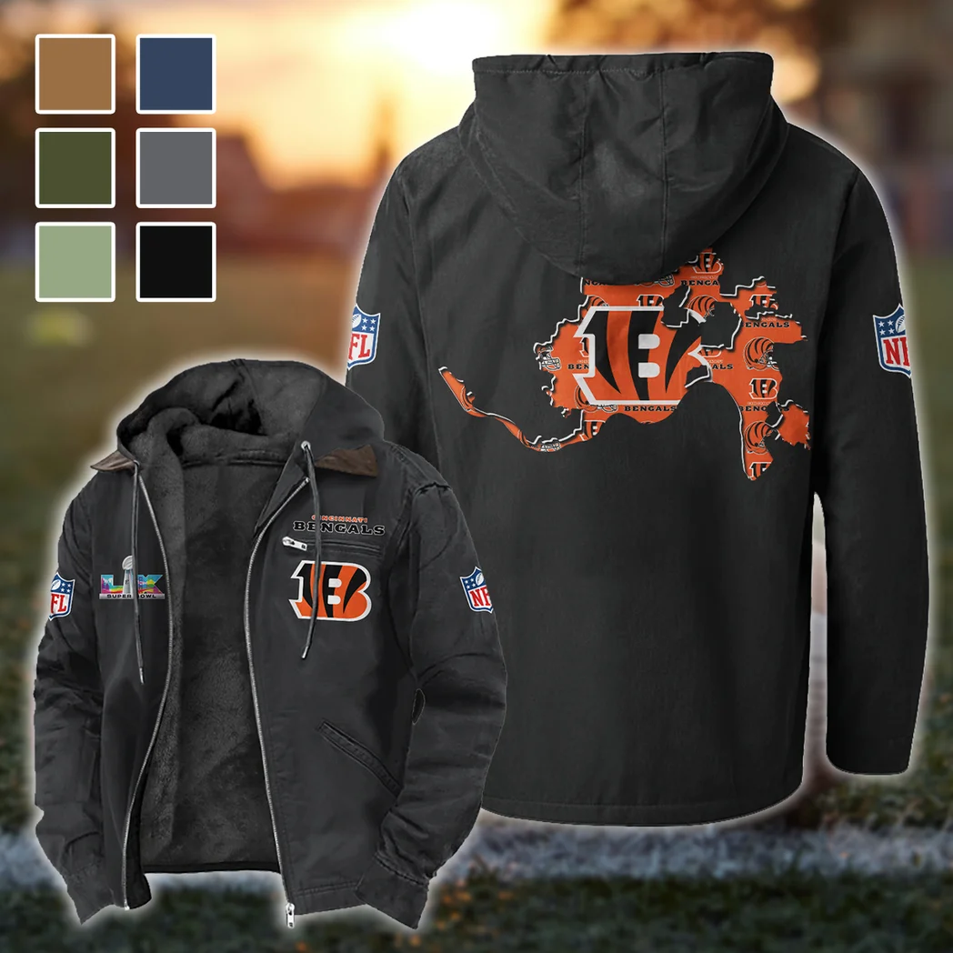 Orange Claws Flannel Hoodie, Fan Squad Flannel Hoodie HVN1466CI - Black