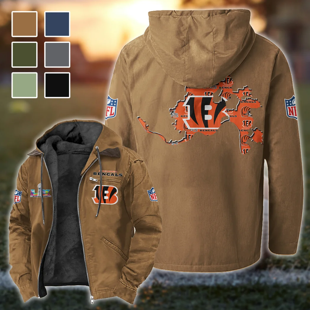 Orange Claws Flannel Hoodie, Fan Squad Flannel Hoodie HVN1466CI - Camel