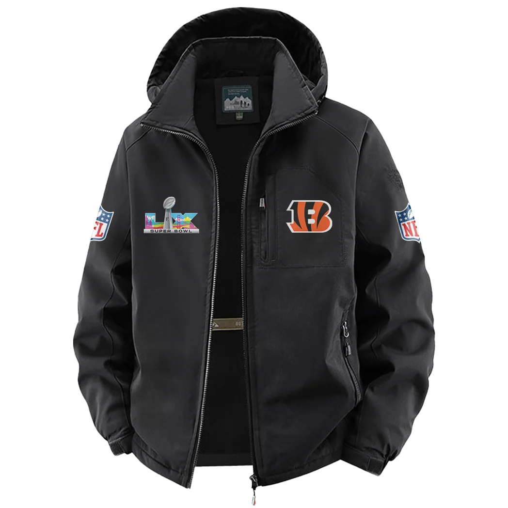 Orange Claws Fleece Windbreaker Jacket, Storm-Blocker Fleece HVN1466CI - Black - Image 2