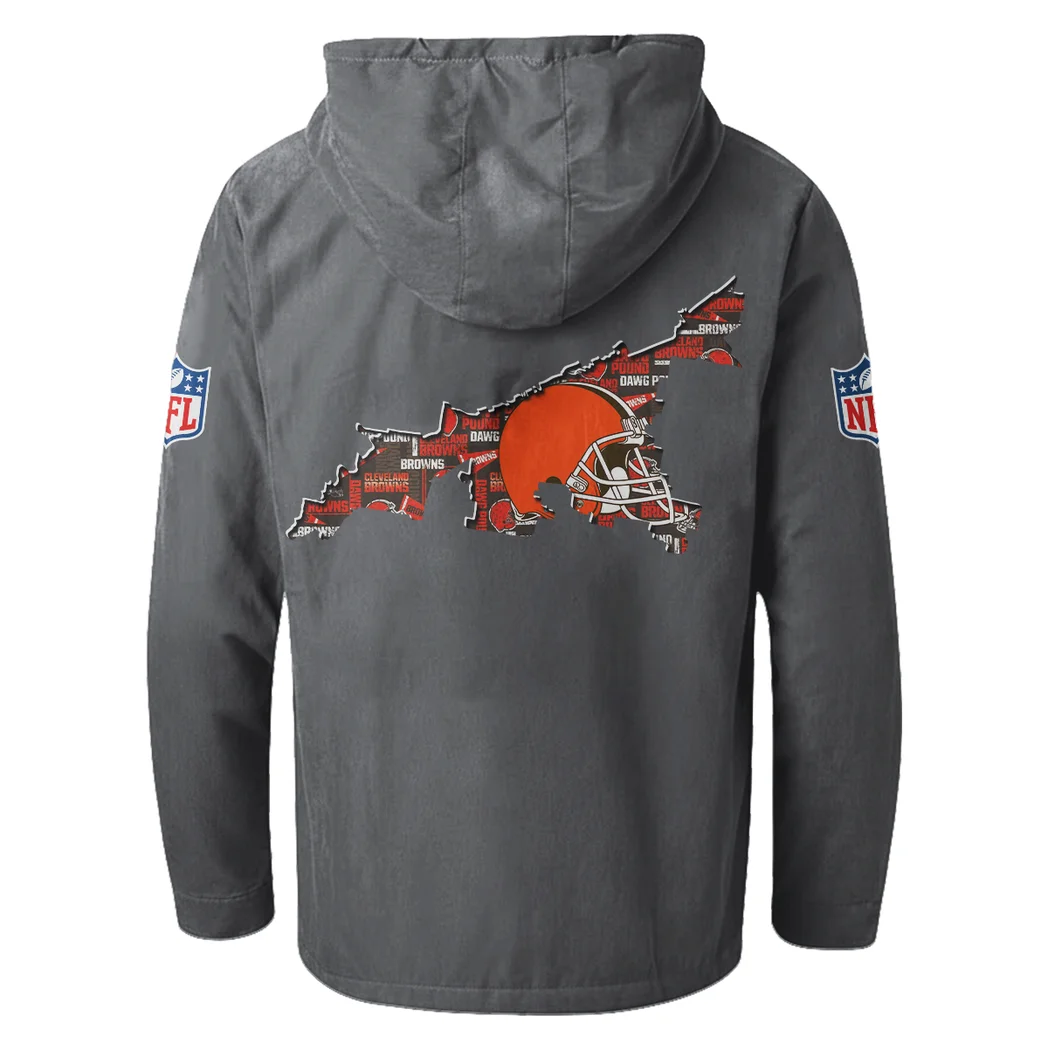 Match Day Pack Flannel Hoodie, Everyday Supporter Hooded Flannel HVN1466CL - Gray - Image 3
