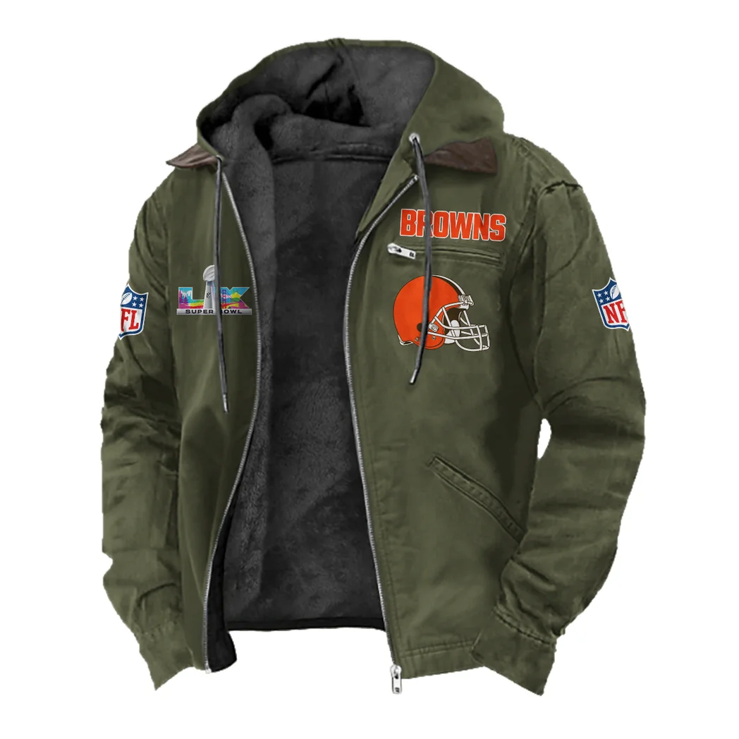 Match Day Pack Flannel Hoodie, Everyday Supporter Hooded Flannel HVN1466CL - Green - Image 2