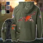 Match Day Pack Flannel Hoodie, Everyday Supporter Hooded Flannel HVN1466CL - Green