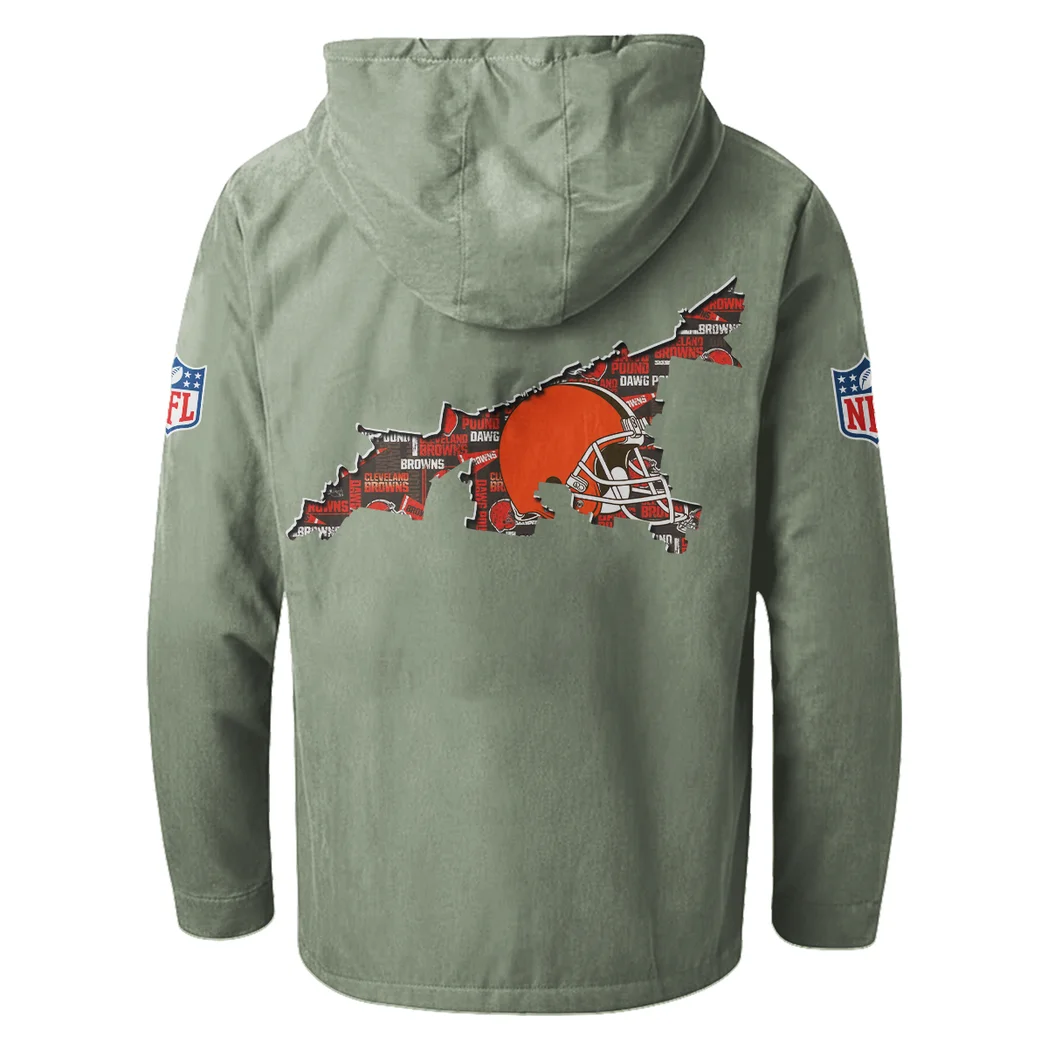 Match Day Pack Flannel Hoodie, Everyday Supporter Hooded Flannel HVN1466CL - Light Green - Image 3