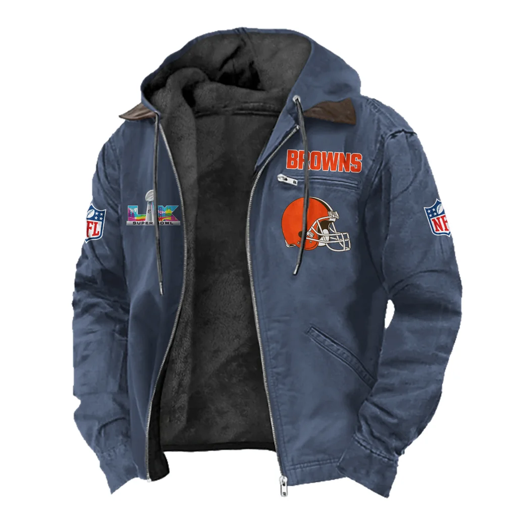 Match Day Pack Flannel Hoodie, Everyday Supporter Hooded Flannel HVN1466CL - Navy Blue - Image 2