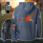 Match Day Pack Flannel Hoodie, Everyday Supporter Hooded Flannel HVN1466CL - Navy Blue