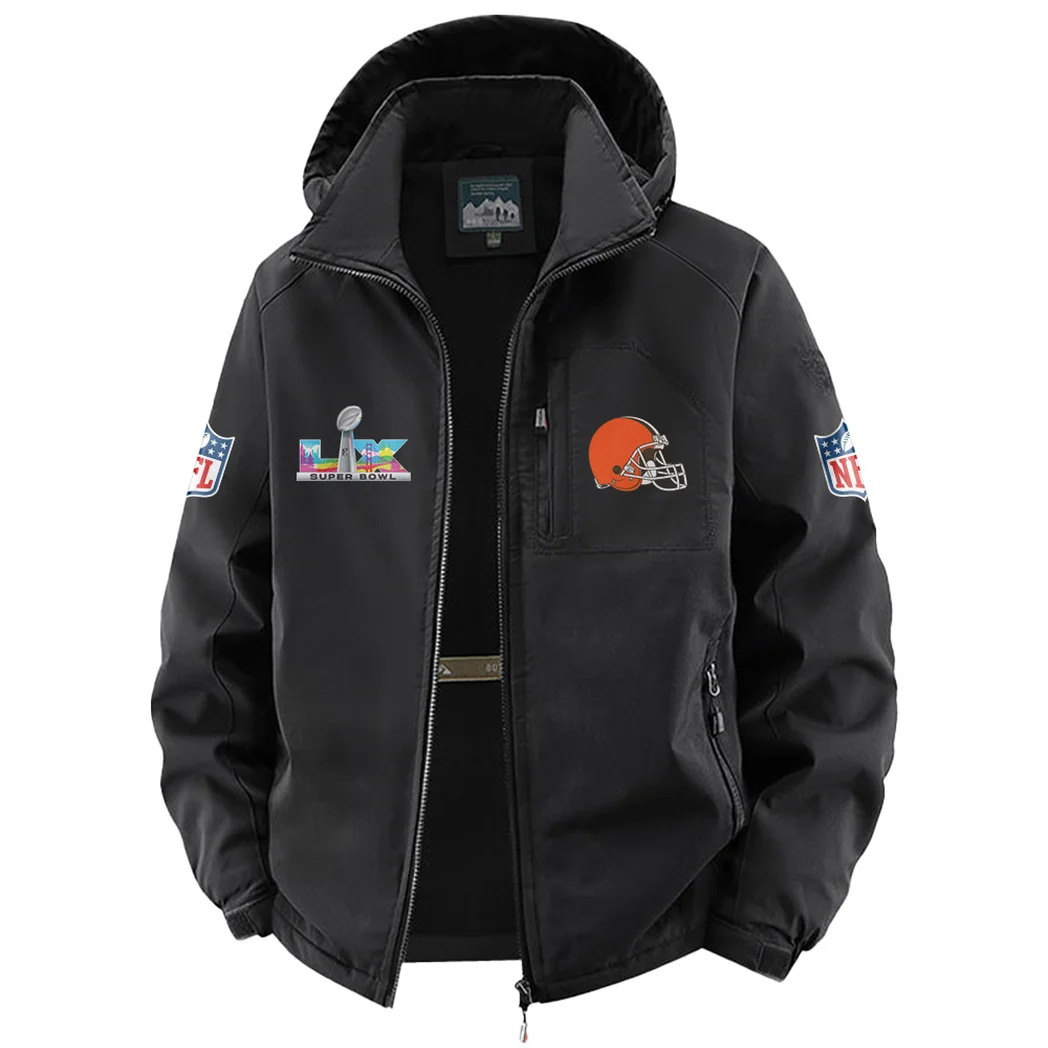 Match Day Pack Fleece Windbreaker Jacket, Essential Cold & Wind Barrier HVN1466CL - Black - Image 2