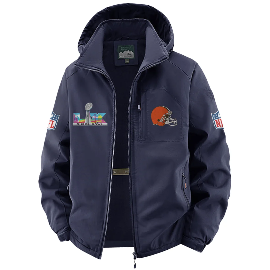 Match Day Pack Fleece Windbreaker Jacket, Essential Cold & Wind Barrier HVN1466CL - Navy - Image 2
