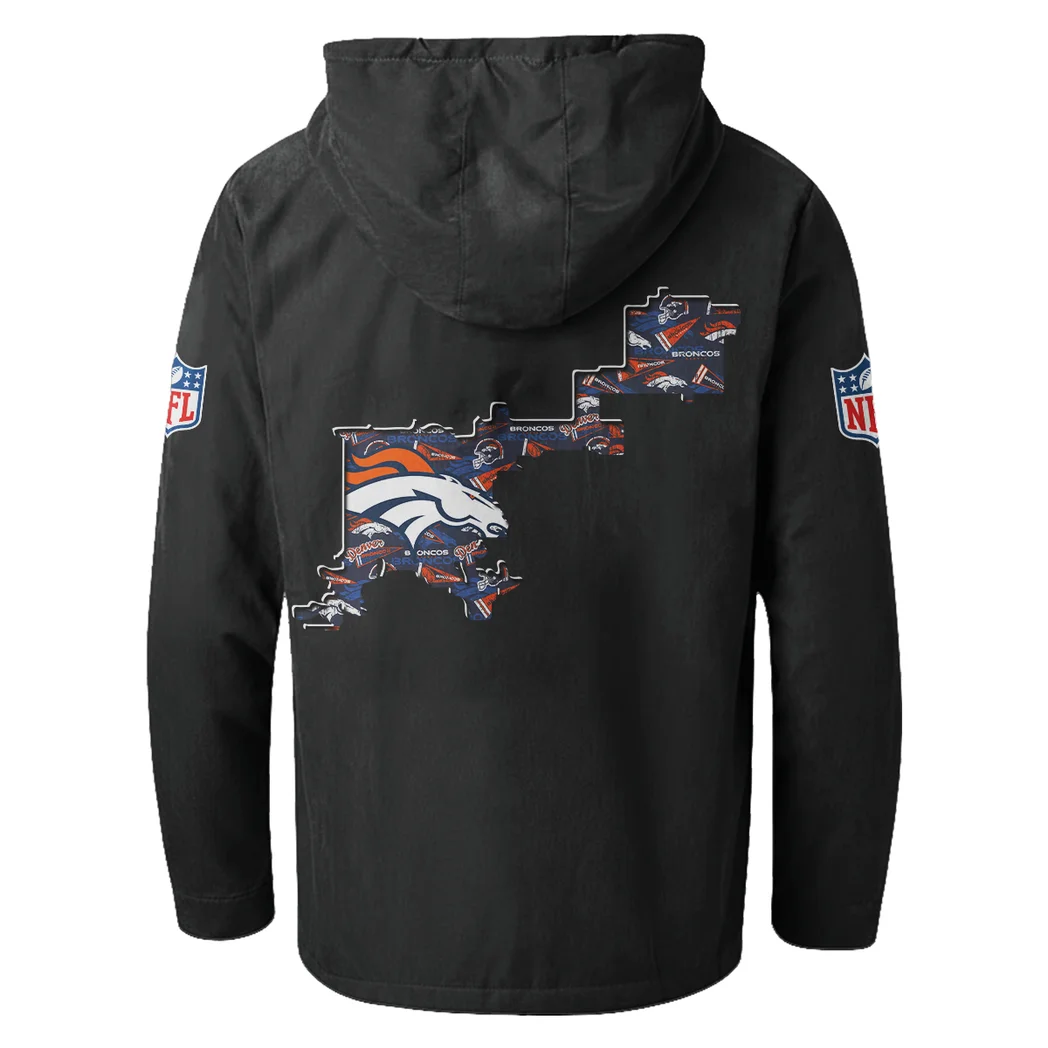 Football Bronze Crew Flannel Hoodie, Street Style Sport Hoodie HVN1466DB - Black - Image 3