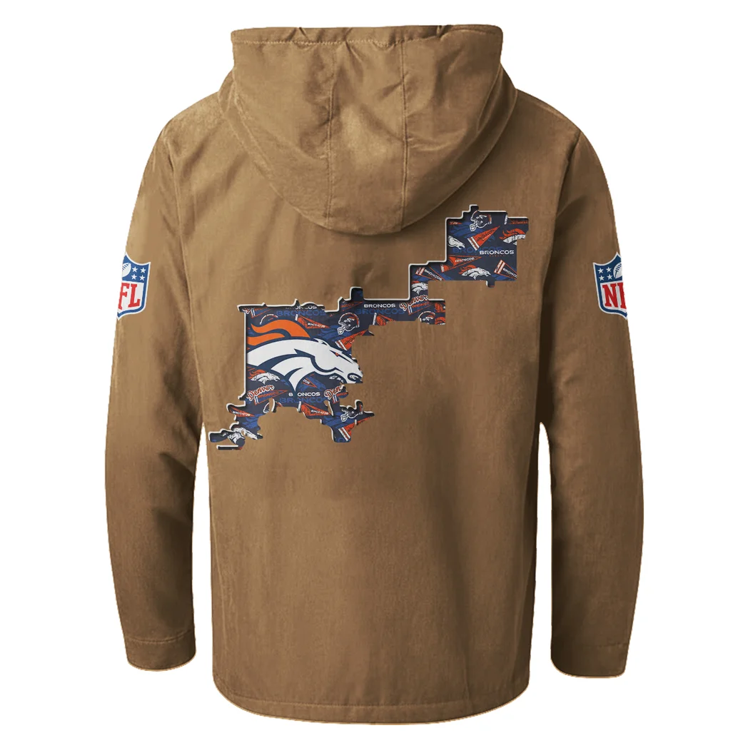 Football Bronze Crew Flannel Hoodie, Street Style Sport Hoodie HVN1466DB - Camel - Image 3
