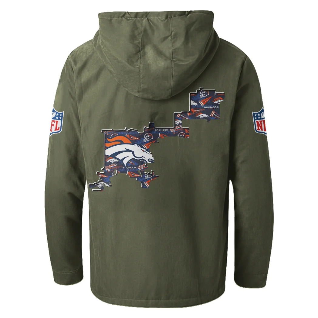 Football Bronze Crew Flannel Hoodie, Street Style Sport Hoodie HVN1466DB - Green - Image 3