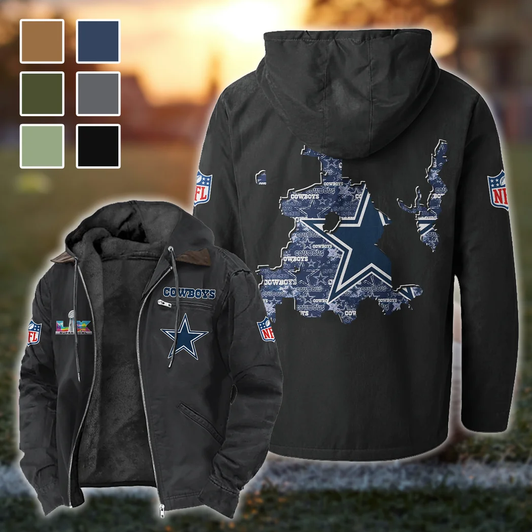 Blue Pride Flannel Hoodie, Warm Fan Flannel Hoodie HVN1466DC - Black