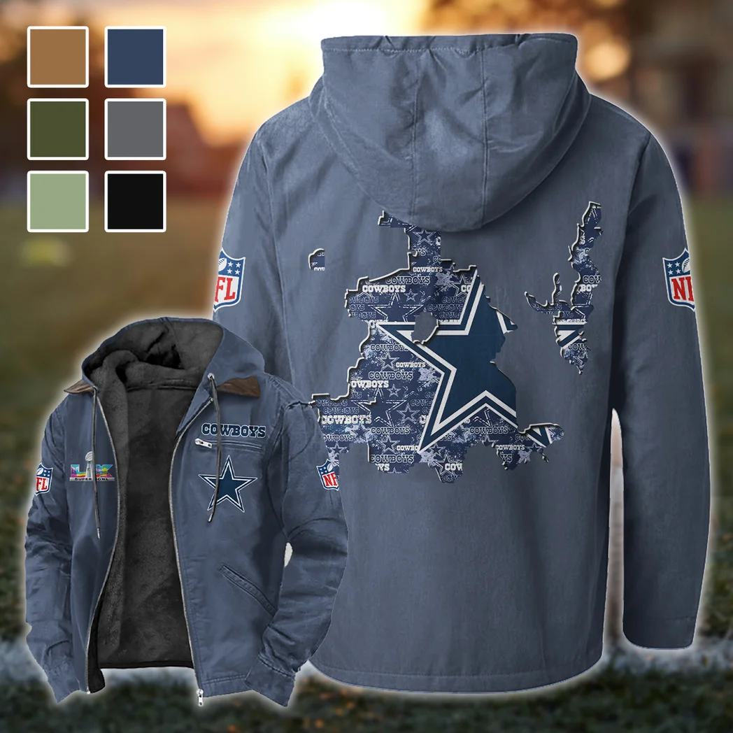Blue Pride Flannel Hoodie, Warm Fan Flannel Hoodie HVN1466DC - Navy Blue