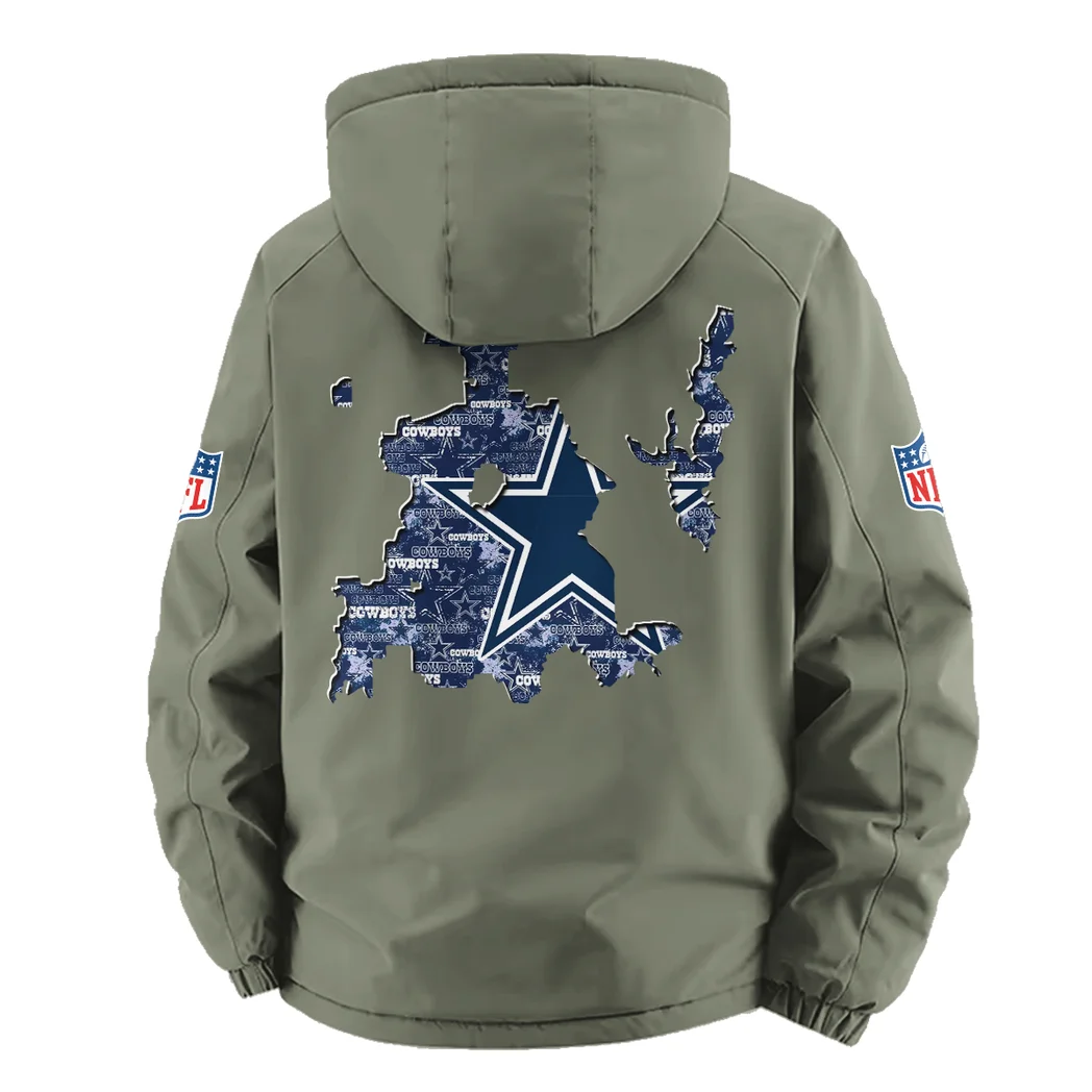 Blue Pride Fleece Windbreaker Jacket, Thermal Wind-Deflector HVN1466DC - Green - Image 3