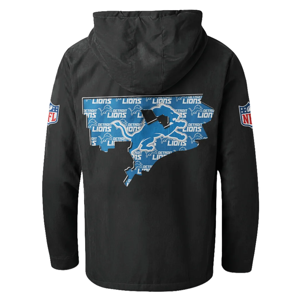Fan Claw Squad Flannel Hoodie, Cold Game Day Hoodie HVN1466DL - Black - Image 3