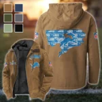 Fan Claw Squad Flannel Hoodie, Cold Game Day Hoodie HVN1466DL - Camel