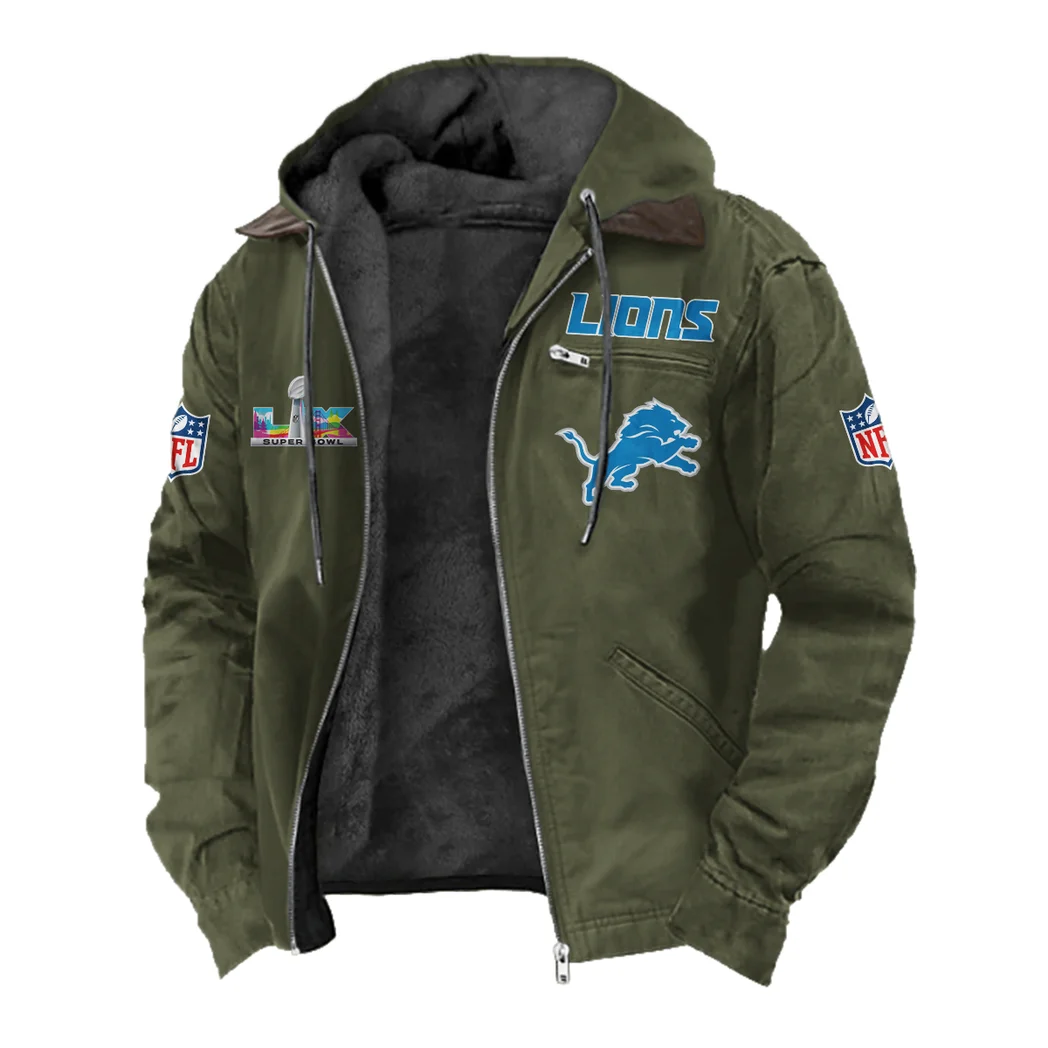 Fan Claw Squad Flannel Hoodie, Cold Game Day Hoodie HVN1466DL - Green - Image 2