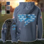 Fan Claw Squad Flannel Hoodie, Cold Game Day Hoodie HVN1466DL - Navy Blue