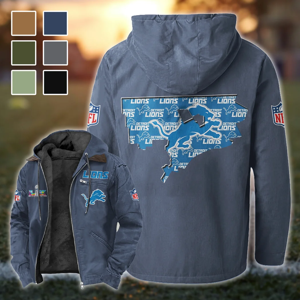 Fan Claw Squad Flannel Hoodie, Cold Game Day Hoodie HVN1466DL - Navy Blue