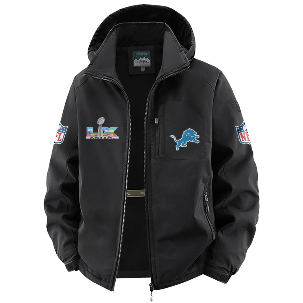 Fan Claw Squad Fleece Windbreaker Jacket, Dynamic Trail Runner's Shell HVN1466DL - Black - Image 2