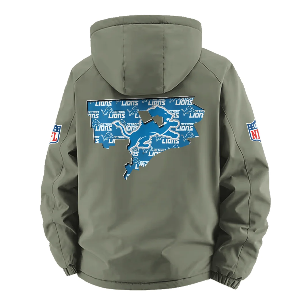 Fan Claw Squad Fleece Windbreaker Jacket, Dynamic Trail Runner's Shell HVN1466DL - Green - Image 3
