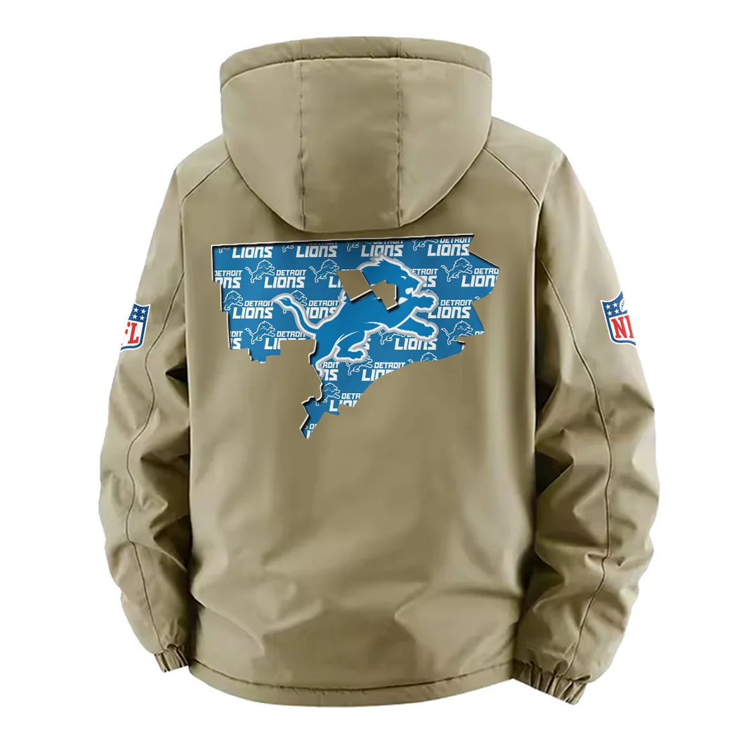 Fan Claw Squad Fleece Windbreaker Jacket, Dynamic Trail Runner's Shell HVN1466DL - Khaki - Image 3