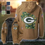 Gold Pride Flannel Hoodie, Supporter Spirit Hooded Flannel HVN1466GP - Camel