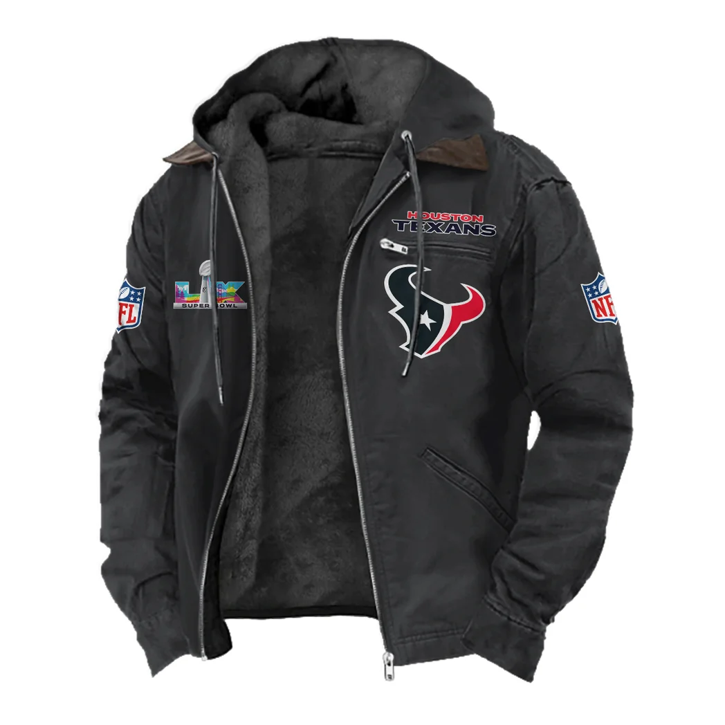 Fan Lone Squad Flannel Hoodie, Athletic Lifestyle Fan Hoodie HVN1466HT - Black - Image 2