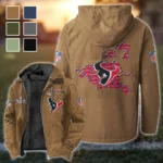 Fan Lone Squad Flannel Hoodie, Athletic Lifestyle Fan Hoodie HVN1466HT - Camel