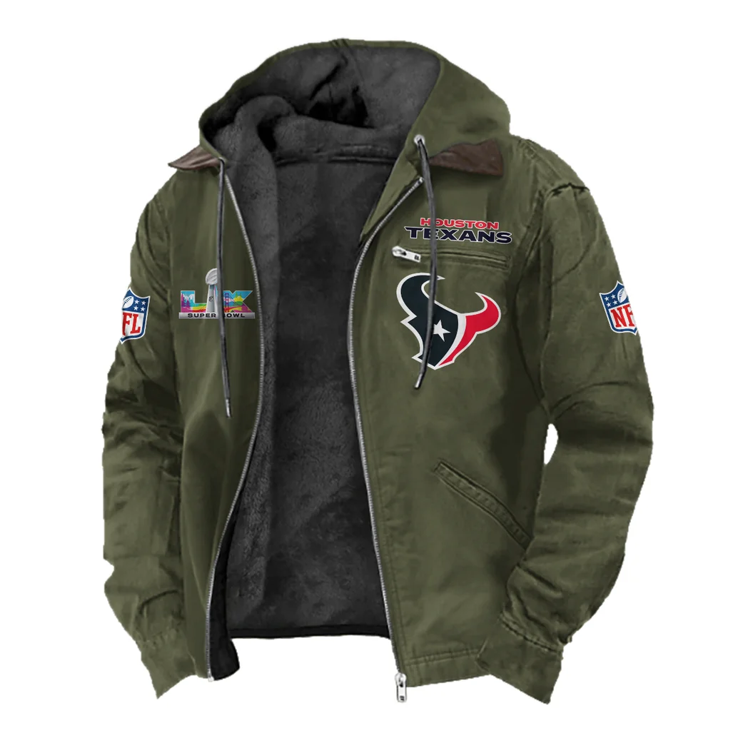 Fan Lone Squad Flannel Hoodie, Athletic Lifestyle Fan Hoodie HVN1466HT - Green - Image 2