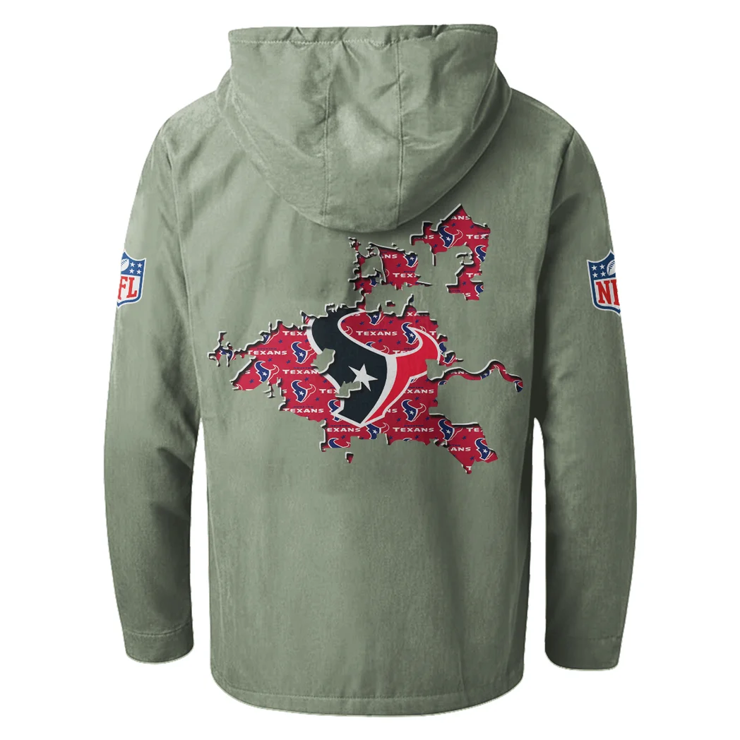 Fan Lone Squad Flannel Hoodie, Athletic Lifestyle Fan Hoodie HVN1466HT - Light Green - Image 3