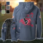 Fan Lone Squad Flannel Hoodie, Athletic Lifestyle Fan Hoodie HVN1466HT - Navy Blue