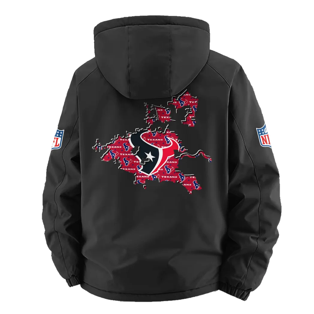 Fan Lone Squad Fleece Windbreaker Jacket, Performance Barrier Jacket HVN1466HT - Black - Image 3
